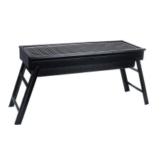 Portable Stainless Steel Charcoal BBQ Grill Foldable for Camping Outdoor Cooking Beach Picnic