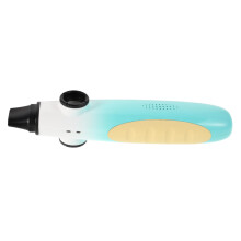 Kazoo Musical Instrument Large Chamber Glossy Green and White Gradient Easy Play for Beginners