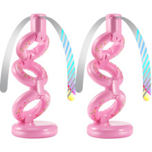 Fly Repellent Fan with Holographic Blades, Donut Design Battery Powered for Outdoor Dining BBQ