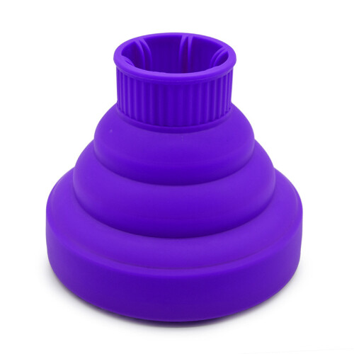 Silicone Hair Dryer Diffuser Purple, Foldable, 13.5x11cm 1