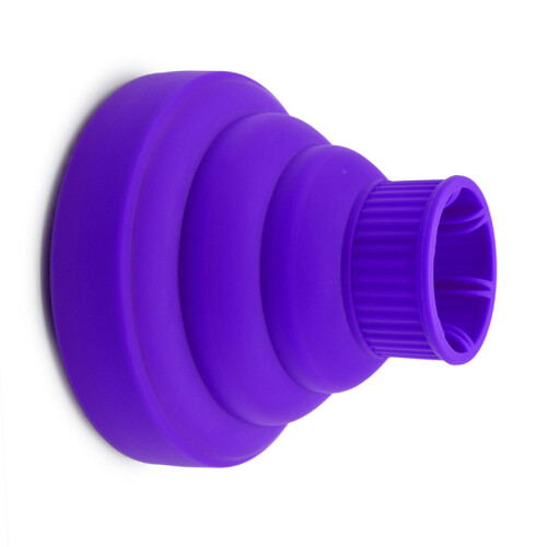 Silicone Hair Dryer Diffuser Purple, Foldable, 13.5x11cm 2