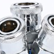 3-Wege-Eisen-Verchromter Luftschlauch-Splitter Kompressorzubehör Pneumatisch