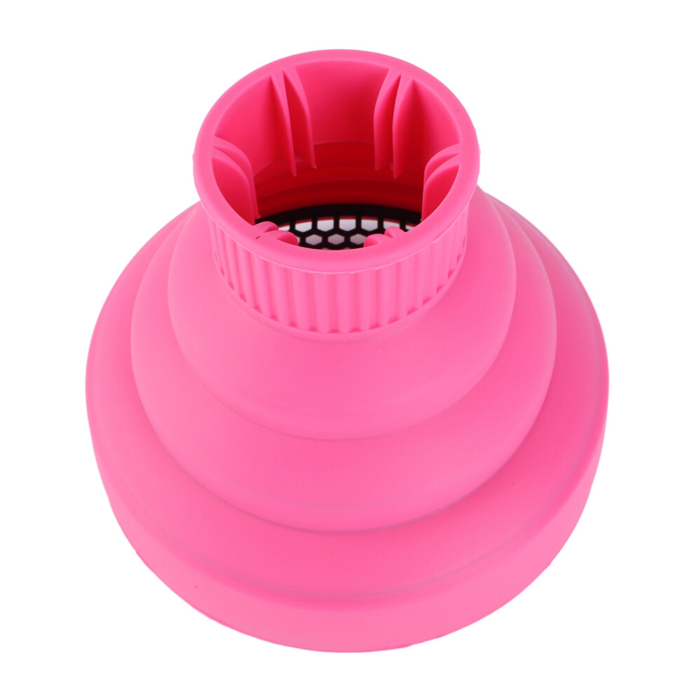 Red Silicone Hair Dryer Diffuser Attachment, Foldable Rose 13.5X11cm