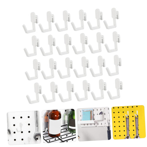 30pcs Locking Pegboard Hooks for Garage Storage and Tools Durable Secure Hold Organizer 2