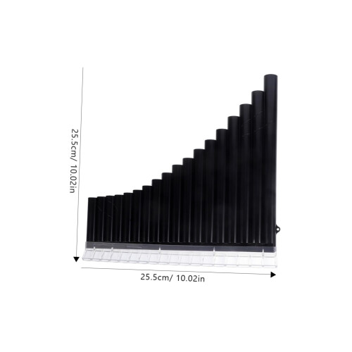 C Key Pan Flute with Precise Tuning, Durable ABS Resin for Beginners and Performers, Black 1