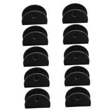 10pcs Black Stainless Steel Mirror Clips for 8mm Glass Secure Frameless Wall Mounting Set