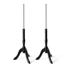 Mannequin Stand 2 Set Adjustable Tripod Wood Base Dress Form Stand Stable Heavy Garment Support 45in Black