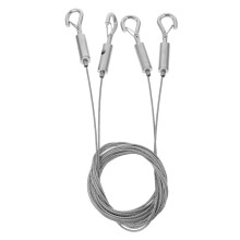 2pcs Rustproof Stainless Steel Picture Hanging Kit with Secure Wire Hooks for Home and Art Galleries