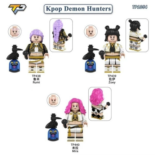 KPOP Demon Hunters Anime Lego Minifigures Figures Super Hero Toys