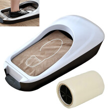 Automatic Shoe Cover Machine with 1 Roll Film, Hands Shoe Film Dispenser for Home and Office