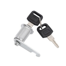Cam Lock 16mm Chrome with Keys, Zinc Alloy Cabinet Drawer Mailbox Cupboard Security