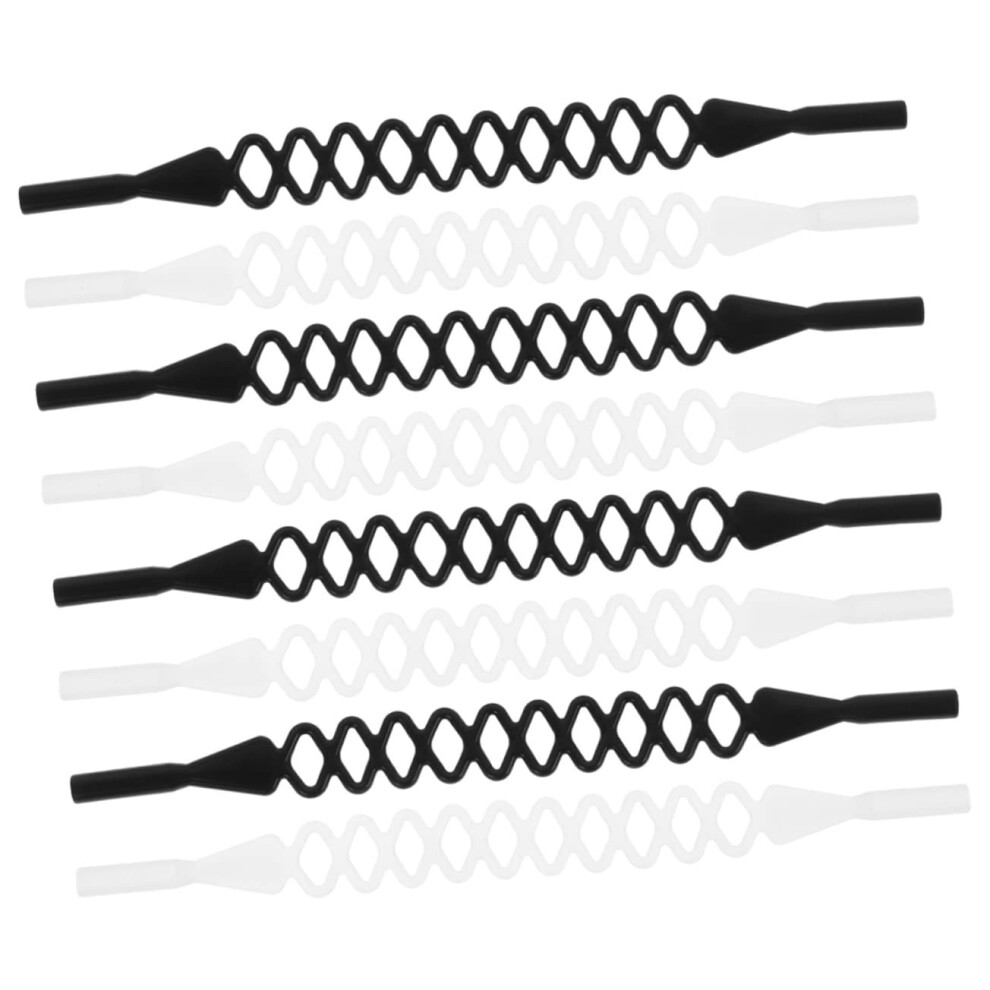 8pcs Adjustable Silicone Glasses Strap NonSlip Eyeglass Retainer for Sports and Outdoor Use