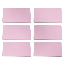 Business Card Set 50pcs Aluminium Laser Engraved Waterproof Rose Gold Finish
