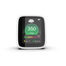 CO2 Detector with NDIR Sensor, Fast Air Quality Monitoring, LCD Display for Temperature and Humidity