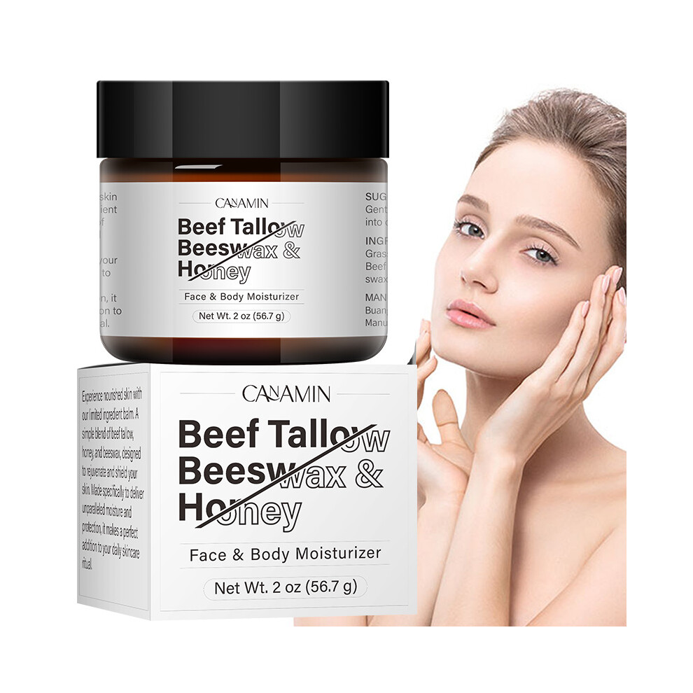 Cream Beef Tallow Beeswax & Honey Deep Moisturizing Skin Repair Balm