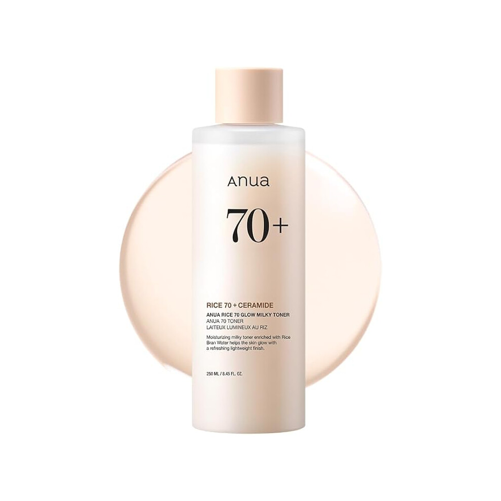 Anua Rice 70 Glow Toner, Hydrating Glass Skin Barrier Care 8.45 Oz