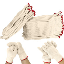 Safety Work Gloves 12 Pairs Cotton NonSlip Grip for Construction Gardening Men and Women