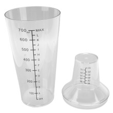 Transparentes Cocktail-Shaker-Set 700ML mit Skala, tropfwrei für Barkeeper