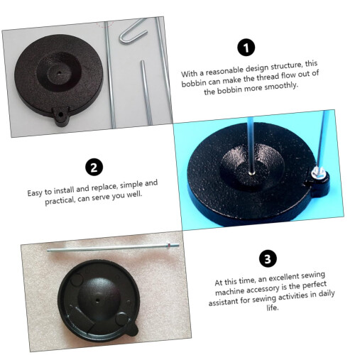 2pcs Durable Sewing Thread Stand with Stable Spool Control for Embroidery and Knitting 2