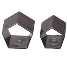 4 Stück Stahllegierung Pentagon Leder-Schneidemessformen für DIY-Handwerk