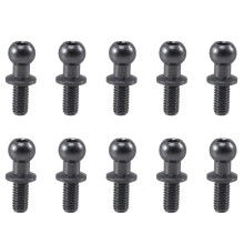 RC Drift Car Screws M3 Hex Ball Head 10Pcs Durable Metal for TT01 TT02 D5 1/10 Models