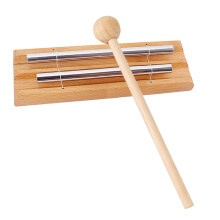Tuned Energy Chimes Three Tone with Mallet Durable Aluminum for Meditation Yoga Classroom