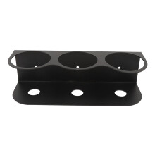 Spray Bottle Holder Heavy Duty Wall Mounted Carbon Steel Organizer with Powder Coating 3 Hole