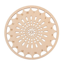 Wooden Embroidery Floss Organizer Tray with Quick Color Separation and Secure Spool Holding
