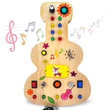 Montessori Busy Board for Toddlers 35 with Sensory Elements and Fine Motor Skill Activities