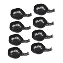 Calligraphy Ink Tray 3 in 1 Design with Brush Holder and Ink Well Durable Black Plastic 12pcs