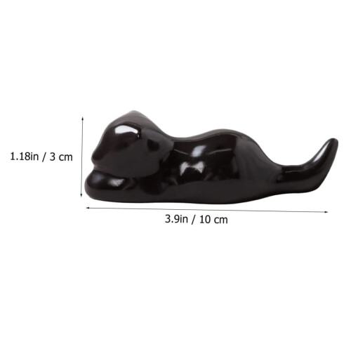 Cat Shape Ceramic Calligraphy Brush Holder Protects Tips Keeps Workspace Clean for Artists Painting 1