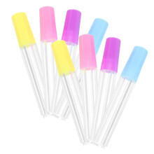8Pcs Clear Plastic Needle Storage Tubes with Tight Sealing Lids for Sewing and Embroidery