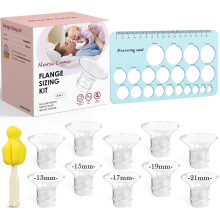 Breast Pump Flange Inserts Kit with 10 Silicone Sizes 1321mm for 24mm Shield Comfortable Fit