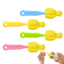 Baby Bottle Brush with Sponge and Bristles for Deep Groove Cleaning and Nipple Cleaning Brush