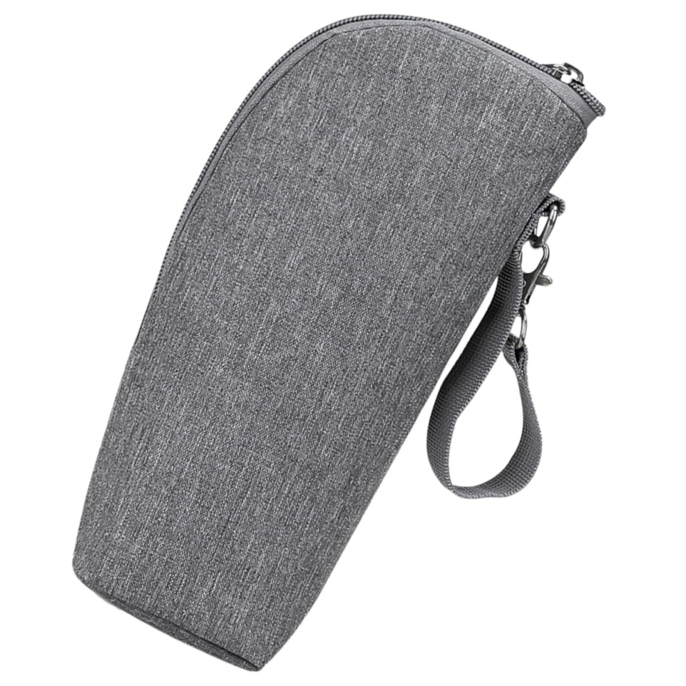 Insulated Baby Bottle Bag with Stroller Clip, Thermal Bottle Pouch for Travel, Quick Access Zipper