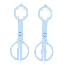 2Pcs Heat Resistant Bottle Tongs with AntiSlip Grip for Baby Feeding Bottles and Travel