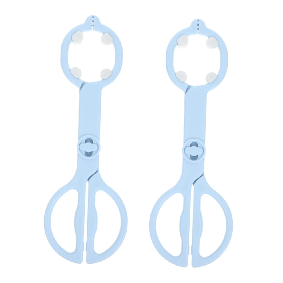 2Pcs Heat Resistant Bottle Tongs with AntiSlip Grip for Baby Feeding Bottles and Travel