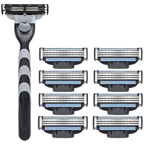 (Blade Head)For Gillette Mach 3 Three Layer Ultra Thin Blade Shaver Replacement Head 1