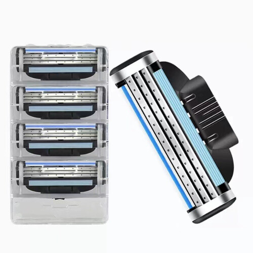 (Blade Head)For Gillette Mach 3 Three Layer Ultra Thin Blade Shaver Replacement Head 2