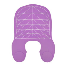 Waterproof Silicone Hair Cutting Cape with Adjustable Comfortable Neck Wrap for Salon and Home Purple