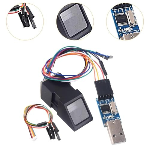 Fingerprint Scanner Module 500dpi USB and Serial Interface Resolution Biometric Reader AS608 2