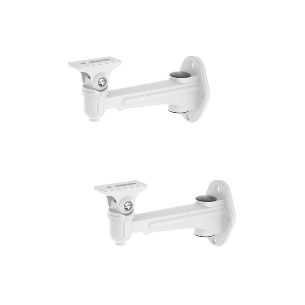 2Pcs Cctv Camera Wall Mount Bracket With 360 Swivel Adjustment, Durable Base For Security 9053599104797