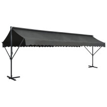Toldo de pé - HELLOSHOP26 - 600 x 300 cm - Antracite - Impermeável - Estrutura de aço revestido a pó