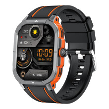 Lyivs 2.06 inch AMOLED Bluetooth Calling Smartwatch NFC IP68 Fitness Tracker Orange