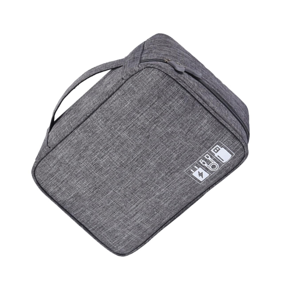 Electronics Organizer Bag Waterresistant Large Travel Cable And Charger Pouch Storage Case Gray 9455672777865