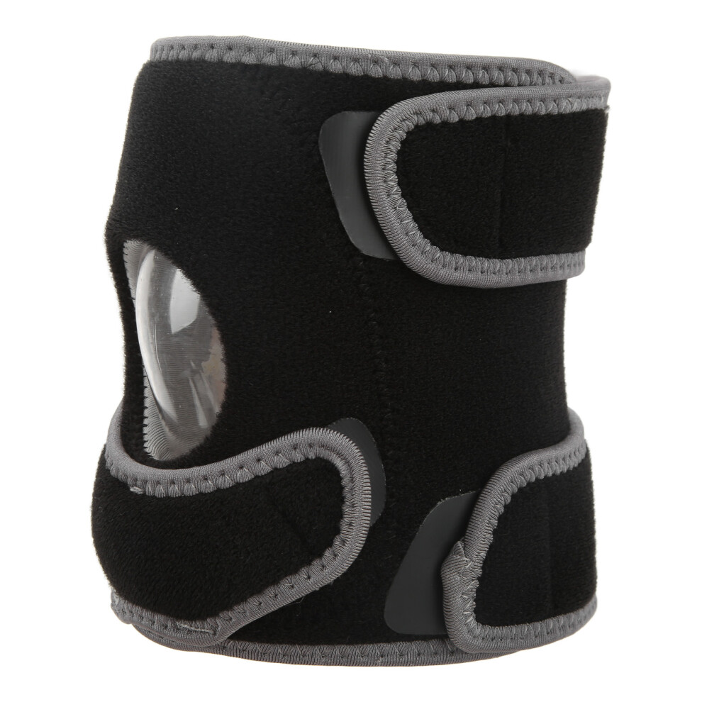 Adjustable Black Patella Knee Strap for Running, Soccer & Hiking 54x15cm