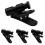 Headphone Cable Clip 4 Pack with Secure Collar Attachment for 24mm Cords Black Tangle 1