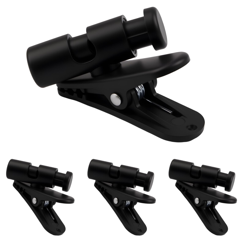 Headphone Cable Clip 4 Pack With Secure Collar Attachment For 24Mm Cords Black Tangle 9455672777933