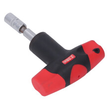 T Handle Wrench 1/4in Hex Socket Chrome Vanadium Steel 2.5Nm