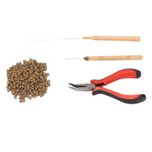 7,500pcs Micro Silicone Hair Rings Kit with Pliers & Crochet Hook